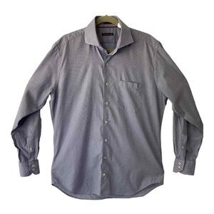 Peter Millar EUC Blue Tiny Subtle Print Buttonup Longsleeve‎ Large